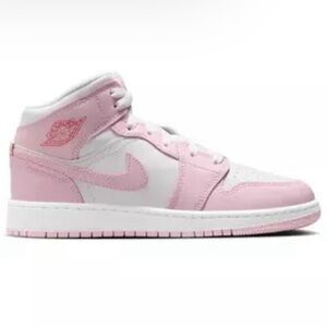 Nike Air Jordan 1 Mid Pink and White